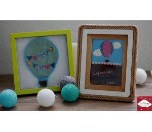 Stickserie - Ballon Liebe Fransenappli